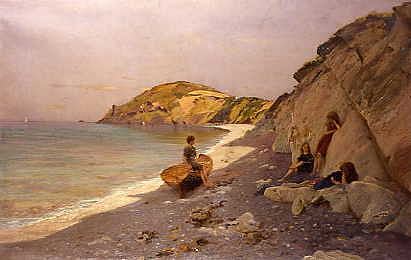 Photo of "ON THE SHORE, 1885" by JOHN H.E. PARTINGTON