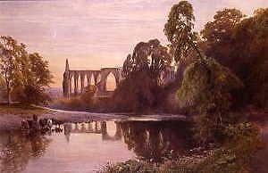 Photo of "BOLTON ABBEY ON THE WHARFE, 1886" by JAMES JACKSON CURNOCK