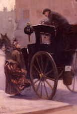 Photo of "HIRING A HANSOM CAB" by ALBERT LUDOVICI