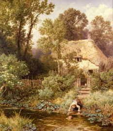 Photo of "FETCHING WATER." by MYLES BIRKET FOSTER