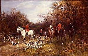 Photo of "AN AUTUMN HUNTING SCENE" by HEYWOOD HARDY