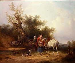 Photo of "A GYPSY ENCAMPMENT" by WILLIAM SHAYER