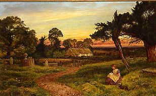 Photo of "COUNTRY CHURCHYARD" by BENJAMIN WILLIAMS LEADER