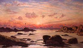 Photo of "SUNSET, BUDE SANDS, CORNWALL, ENGLAND, 1874" by JOHN BRETT