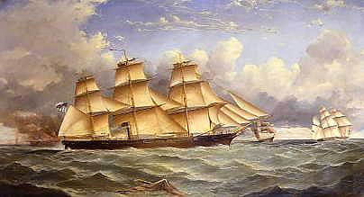 Photo of "THE CONFEDERATE ARMED CRUISER 'SHENANDOAH'" by GEORGE ALEXANDER NAPIER