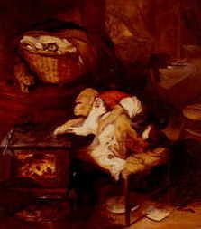 Photo of "THE CAT'S PAW. (FROM LA FONTAIN'S FABLE)" by SIR EDWIN HENRY LANDSEER