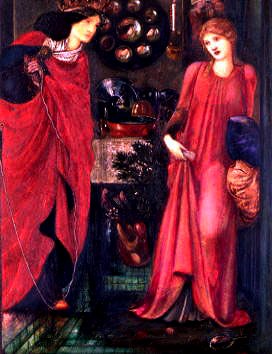 Photo of "QUEEN ELEANOR AND FAIR ROSAMOND" by SIR EDWARD COLEY BURNE-JONES