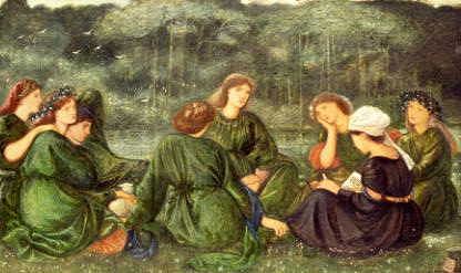 Photo of "GREEN SUMMER, 1864" by SIR EDWARD COLEY BURNE-JONES