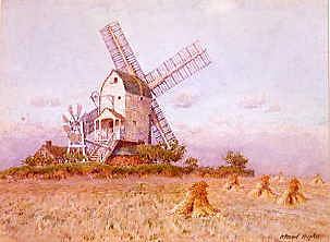 Photo of "A WINDMILL." by ARTHUR FOORD HUGHES