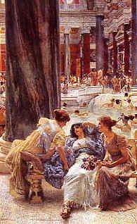 Photo of "AT THE BATHS" by SIR LAWRENCE ALMA-TADEMA