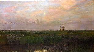 Photo of "NORFOLK MARSHES" by WILLIAM LIONEL WYLLIE