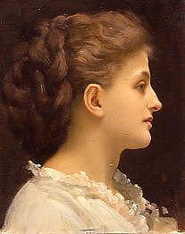 Photo of "PORTRAIT OF A GIRL" by FREDERIC LEIGHTON