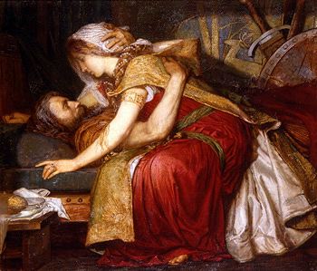 Photo of "THE DEATH OF TRISTRAM" by MARIANNE STOKES