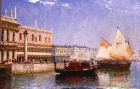 Photo of "THE QUAY,VENICE, ITALY, 1907" by ARTHUR JOSEPH MEADOWS