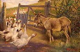 Photo of "A CONVERSATION AT THE GATE" by HERBERT WILLIAM WEEKES