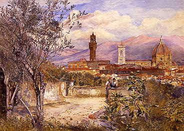 Photo of "FLORENCE, ITALY, THE DUOMO FROM THE MOZZI GARDEN, 1877" by HENRY RODERICK NEWMAN