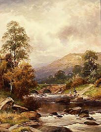 Photo of "OLD BRIDGE NEAR DOLGELLY" by WILLIAM HENRY MANDER