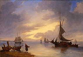 Photo of "FISHING BOATS IN CALM" by JOHN WILSON CARMICHAEL