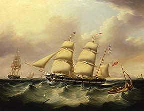 Photo of "A THREE MASTER BARQUE,1839" by JOSEPH HEARD