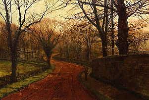 Photo of "STAPLETON PARK,PONTEFRACT,1877" by JOHN ATKINSON GRIMSHAW