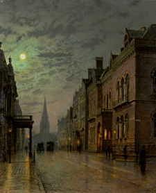 Photo of "PARK ROW, LEEDS, ENGLAND, 1882" by JOHN ATKINSON GRIMSHAW