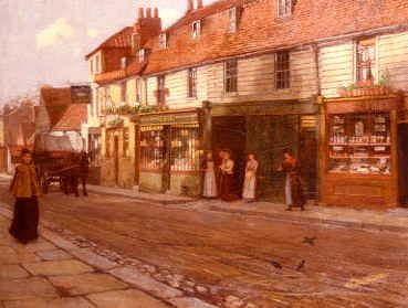 Photo of "A VILLAGE STREET" by GEORGE ELGAR HICKS