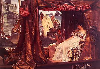 Photo of "ANTONY AND CLEOPATRA" by SIR LAWRENCE ALMA-TADEMA