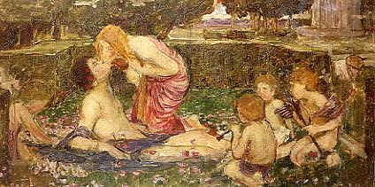 Photo of "AWAKENING ADONIS" by JOHN WILLIAM WATERHOUSE