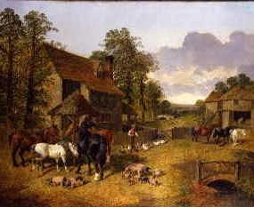 Photo of "THE FARMYARD" by JOHN FREDERICK HERRING