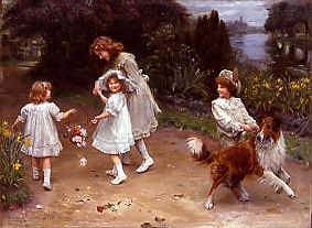 Photo of "MEETING IN A PARK" by ARTHUR JOHN ELSLEY