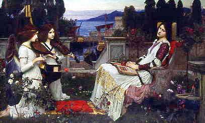 Photo of "SAINT CECILIA" by JOHN WILLIAM WATERHOUSE