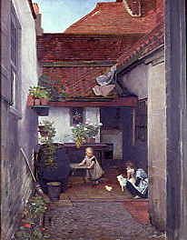 Photo of "PLAYING WITH THE KITTEN" by WILLIAM FREDERICK YEAMES