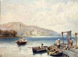 Photo of "BENVENUE AND ELEN'S ISLE, LOCH KATRINE." by MYLES BIRKET FOSTER