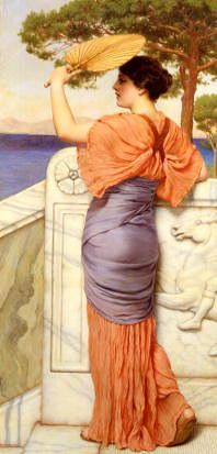 Photo of "ON THE BALCONY, 1911." by JOHN WILLIAM GODWARD