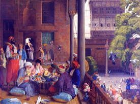 Photo of "THE MID-DAY MEAL, CAIRO, EGYPT" by JOHN FREDERICK LEWIS