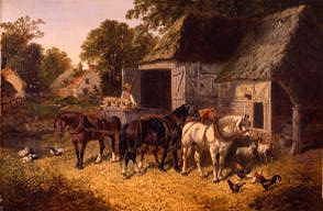 Photo of "A FARMYARD" by JOHN FREDERICK JNR. HERRING