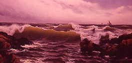 Photo of "THE TIDE COMING IN, THE COAST OF DEVON, 1891" by DAVID JAMES